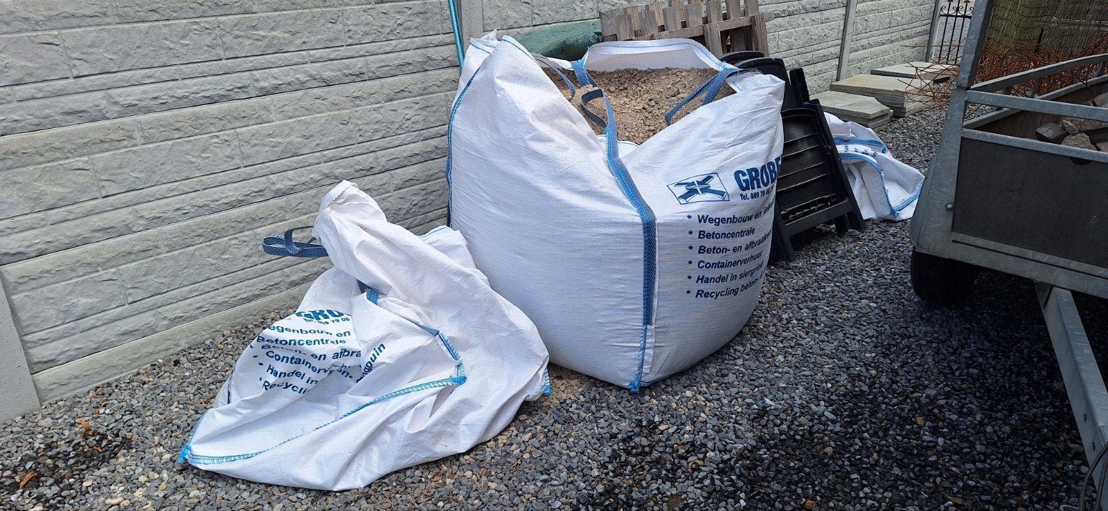 Gratis kuub betongranulaat, Jardin & Terrasse, Sable, Enlèvement