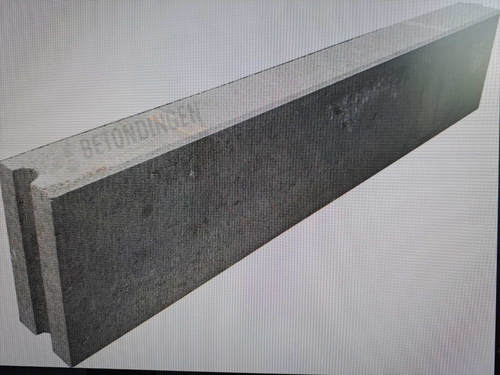 boordstenen, Ophalen, Beton