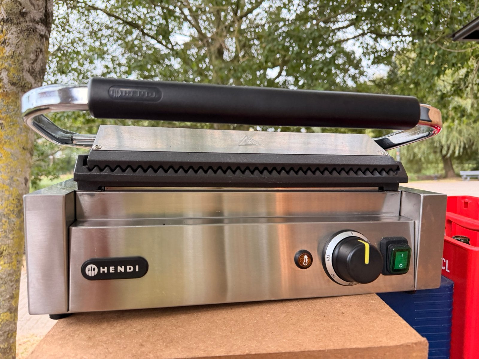 Proffesionele contactgrill | panini | Hendi, Elektronische apparatuur, Contactgrills, Ophalen of Verzenden, Zo goed als nieuw