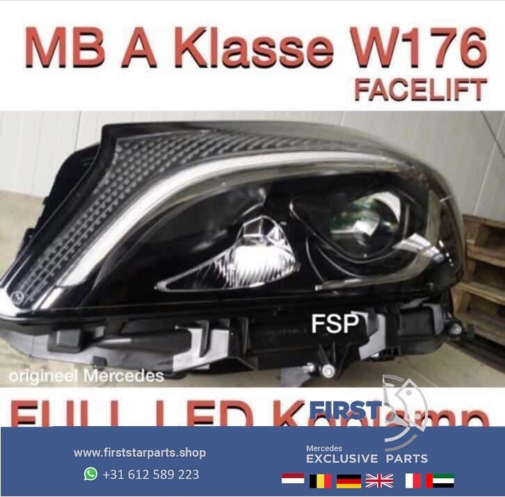 W176 Full LED koplamp origineel Mercedes A Klasse Facelift, Gebruikt, -, Verzenden, -