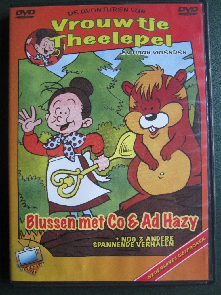 Vrouwtje Theelepel Blussen met Co & Ad Hazy, Cd's en Dvd's, Tekenfilm, Ophalen of Verzenden, Zo goed als nieuw, Alle leeftijden