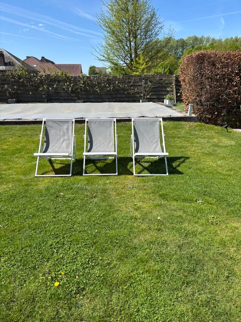 Strandstoelen, Ophalen, Zo goed als nieuw, Aluminium, Verstelbaar