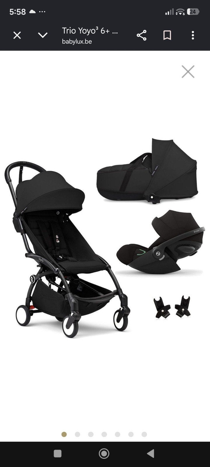 À vendre : YOYO³ + nacelle + pack 6+ + maxi-cosi Cybex.
Pous, Enfants & Bébés, Neuf, Autres marques, Avec siège auto, Enlèvement