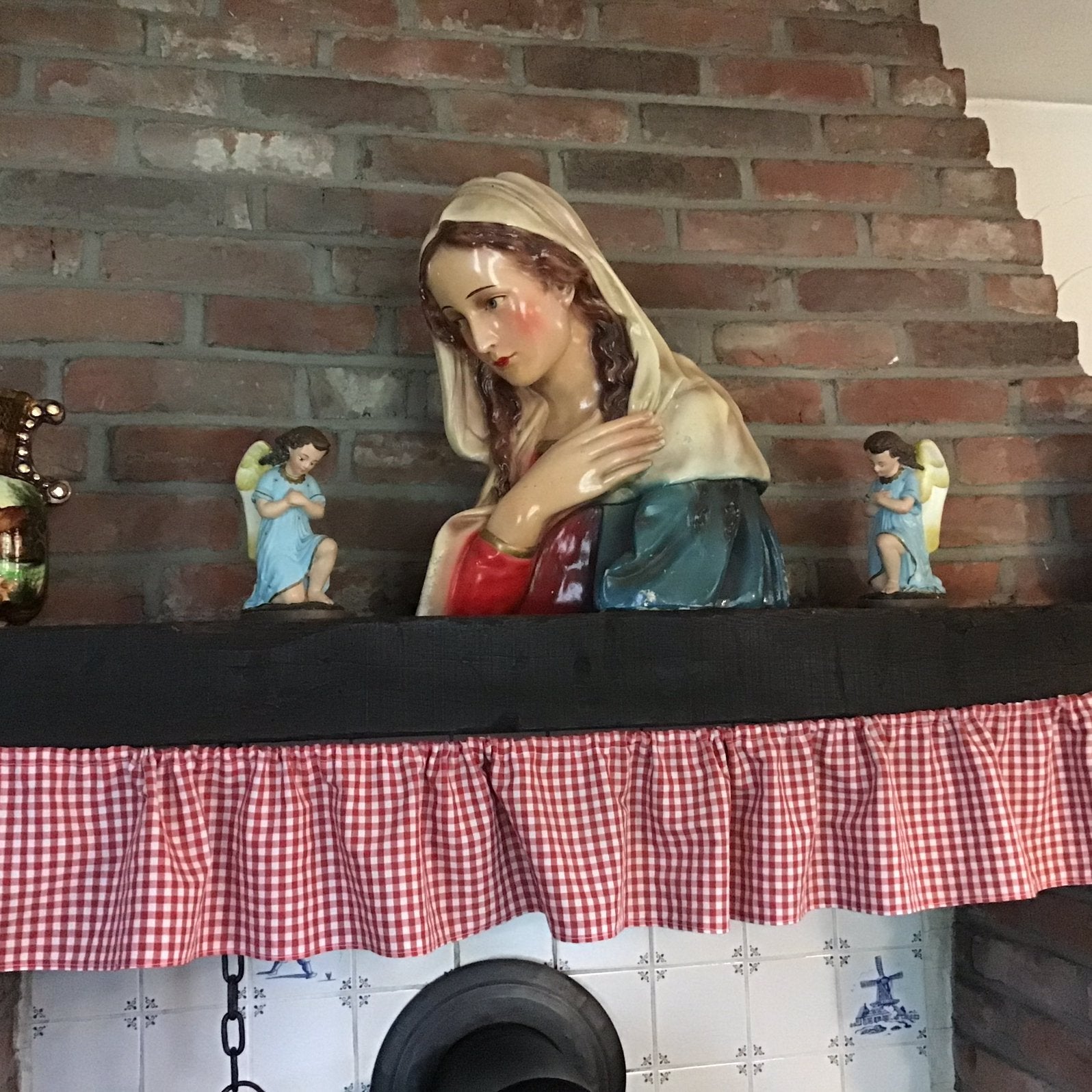 Prachtig borstbeeld buste heilige Maria, Verzamelen, Religie, Ophalen of Verzenden, Gebruikt