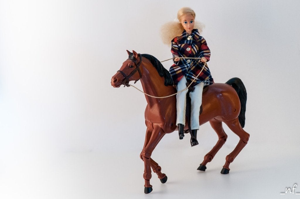Barbie te paard, Ophalen of Verzenden, Gebruikt, Barbie