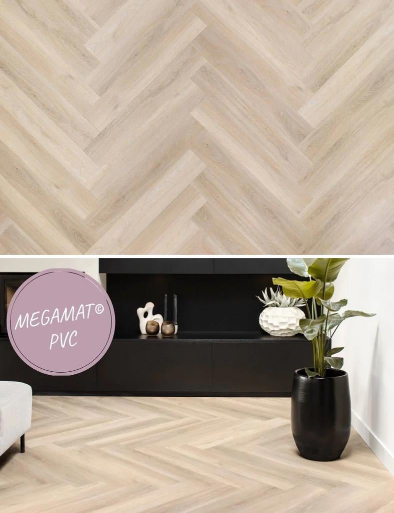 FLOER WALVISGRAAT PVC – ORKA ONBEHANDELD 2.0 | Plak PVC, Huis en Inrichting, Stoffering | Behang, Ophalen