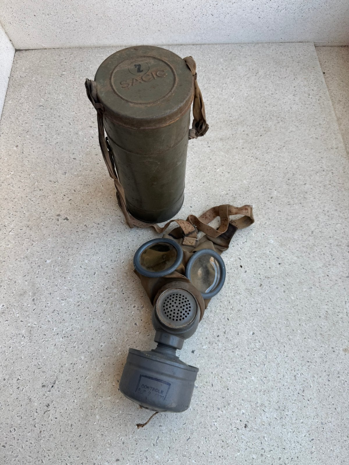 Wo2 Belgisch gasmasker, Verzamelen, Ophalen of Verzenden