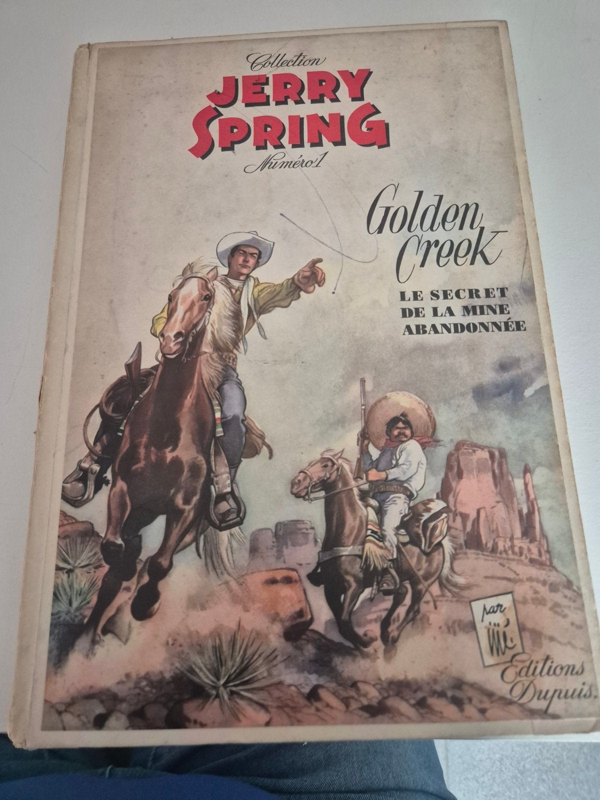 bd Jerry Spring, n1 : Golden Creek 1955 jije, Livres, Enlèvement ou Envoi, Une BD, Jijé, Utilisé
