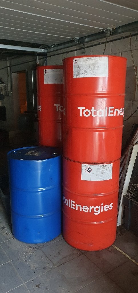 Olievat €15,-, Jardin & Terrasse, Paniers de feu, Enlèvement, Baril de feu
