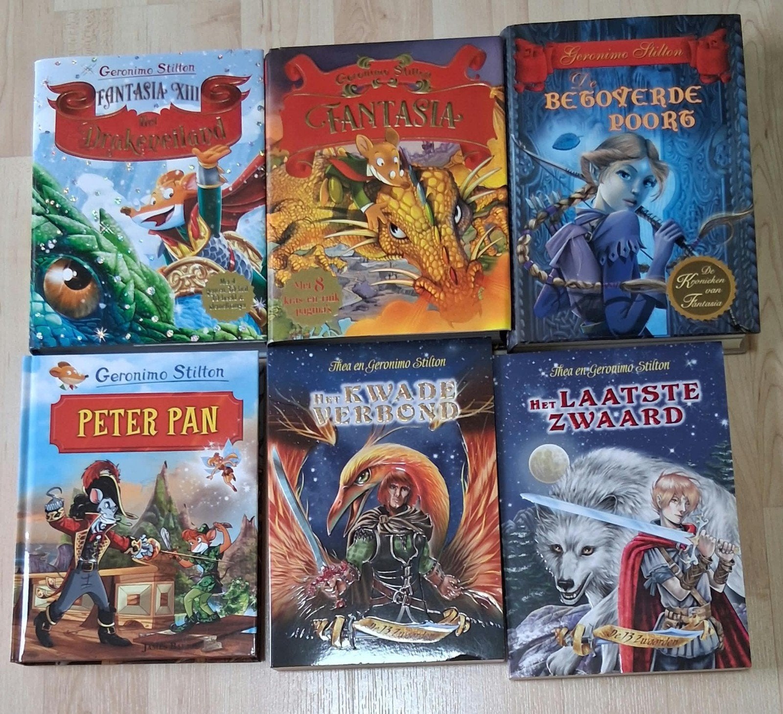 Geronimo + Thea Stilton boekenset (6 stuks), Ophalen of Verzenden, Zo goed als nieuw, Geronimo Stilton, Fictie