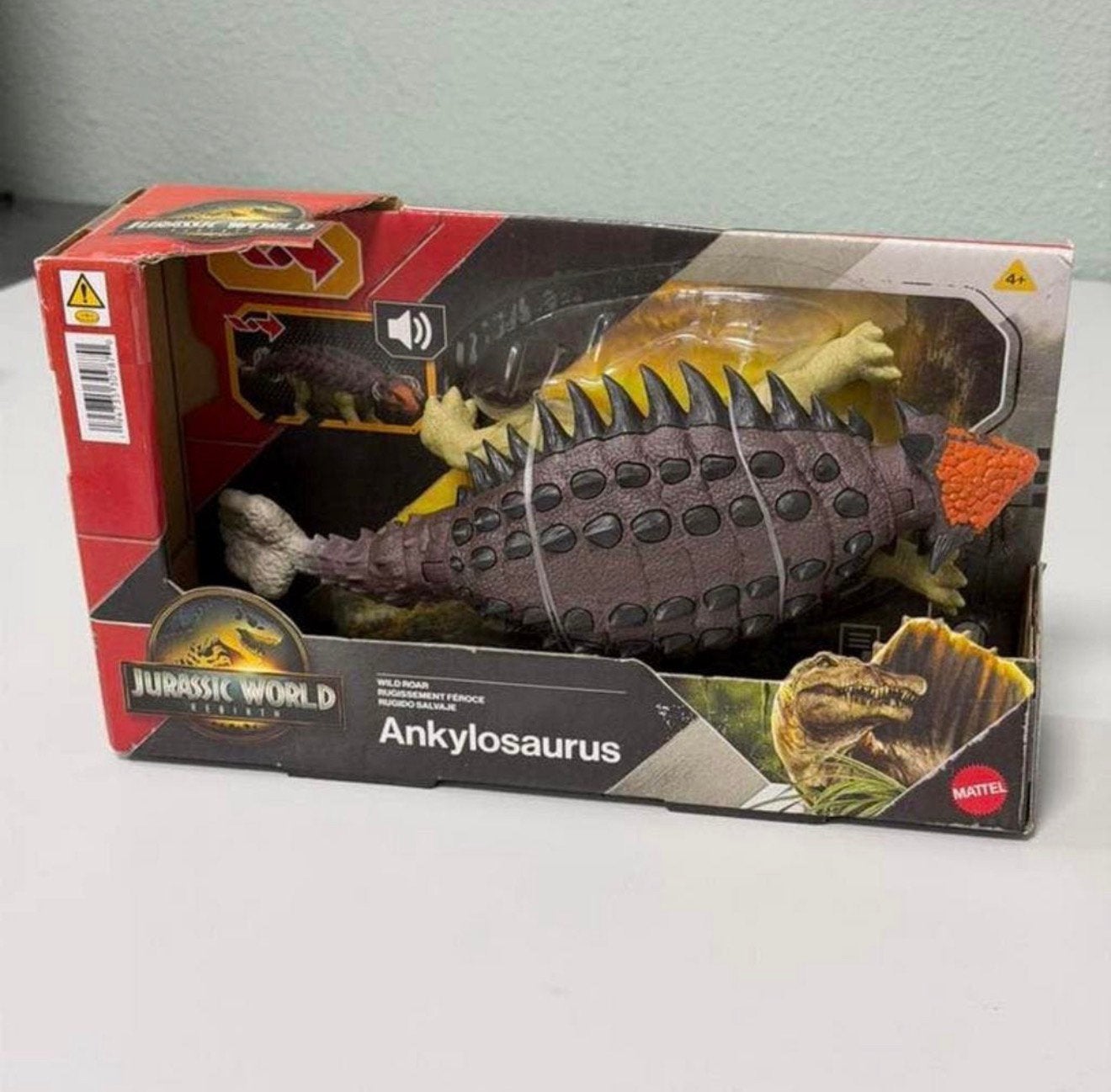 Jurassic World Park dino Ankylosaurus met Geluid & Aanval, Verzamelen, Ophalen of Verzenden, Nieuw, Actiefiguur of Pop