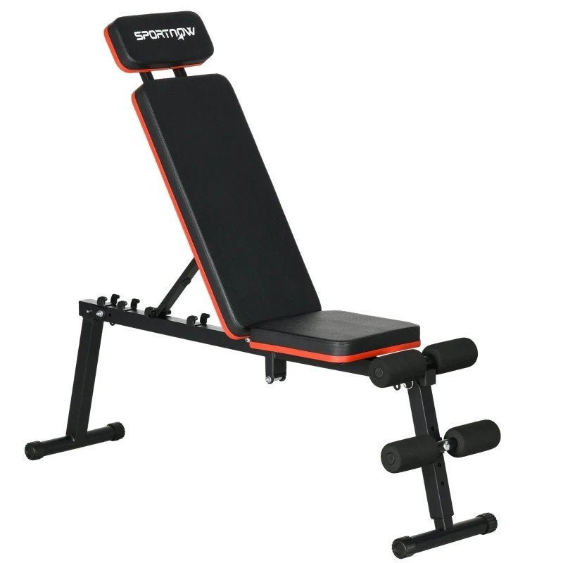 SPORTNOW verstelbare inklapbare halterbank A91-339V00BK, Ophalen, Zo goed als nieuw, Benen, Fitnessbank