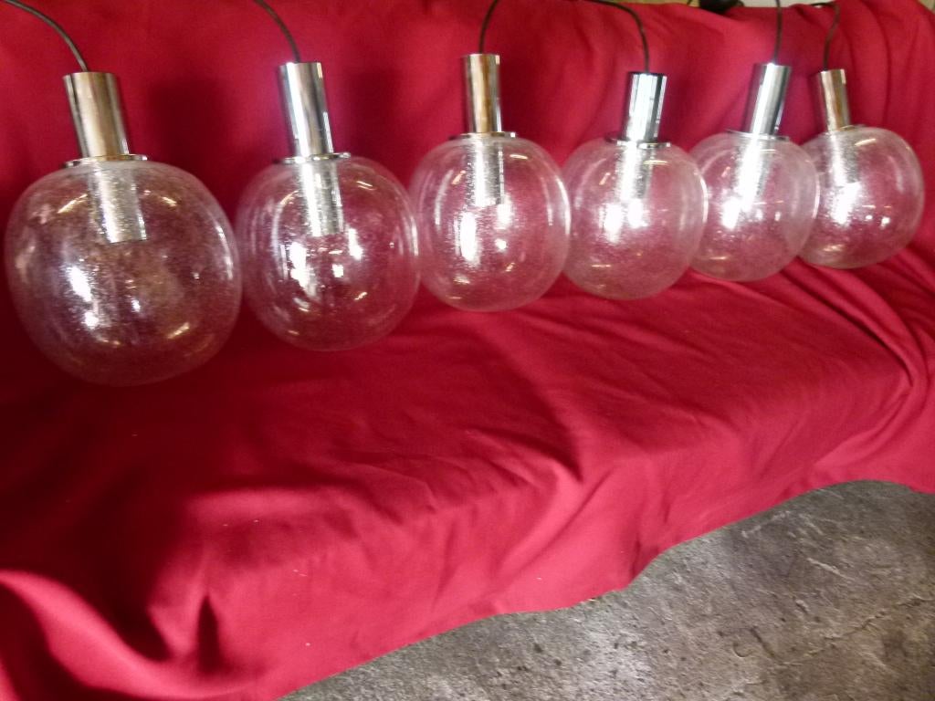 6 x vintage hanglamp Glashütte Limburg P128 stukprijs, Ophalen, Huis en Inrichting