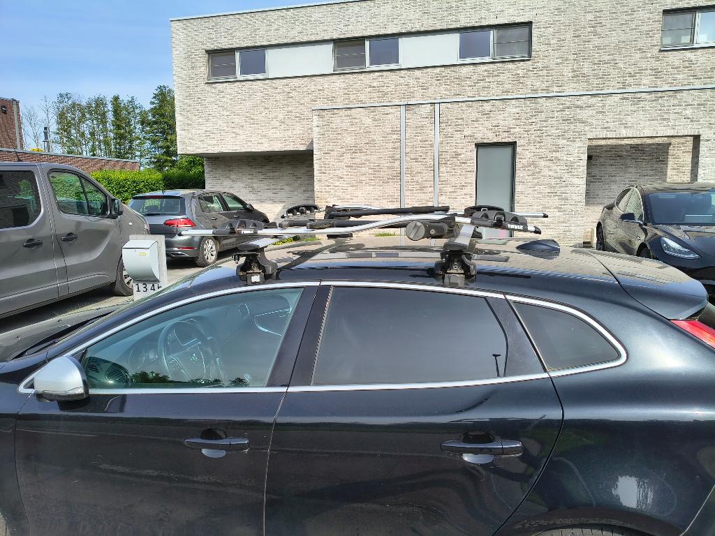 Thule fiets dakdrager, Enlèvement, 3 vélos ou plus, Utilisé, Galerie de toit