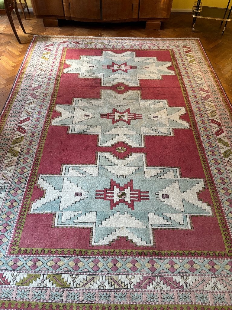 Kleurrijk tapijt, Ophalen