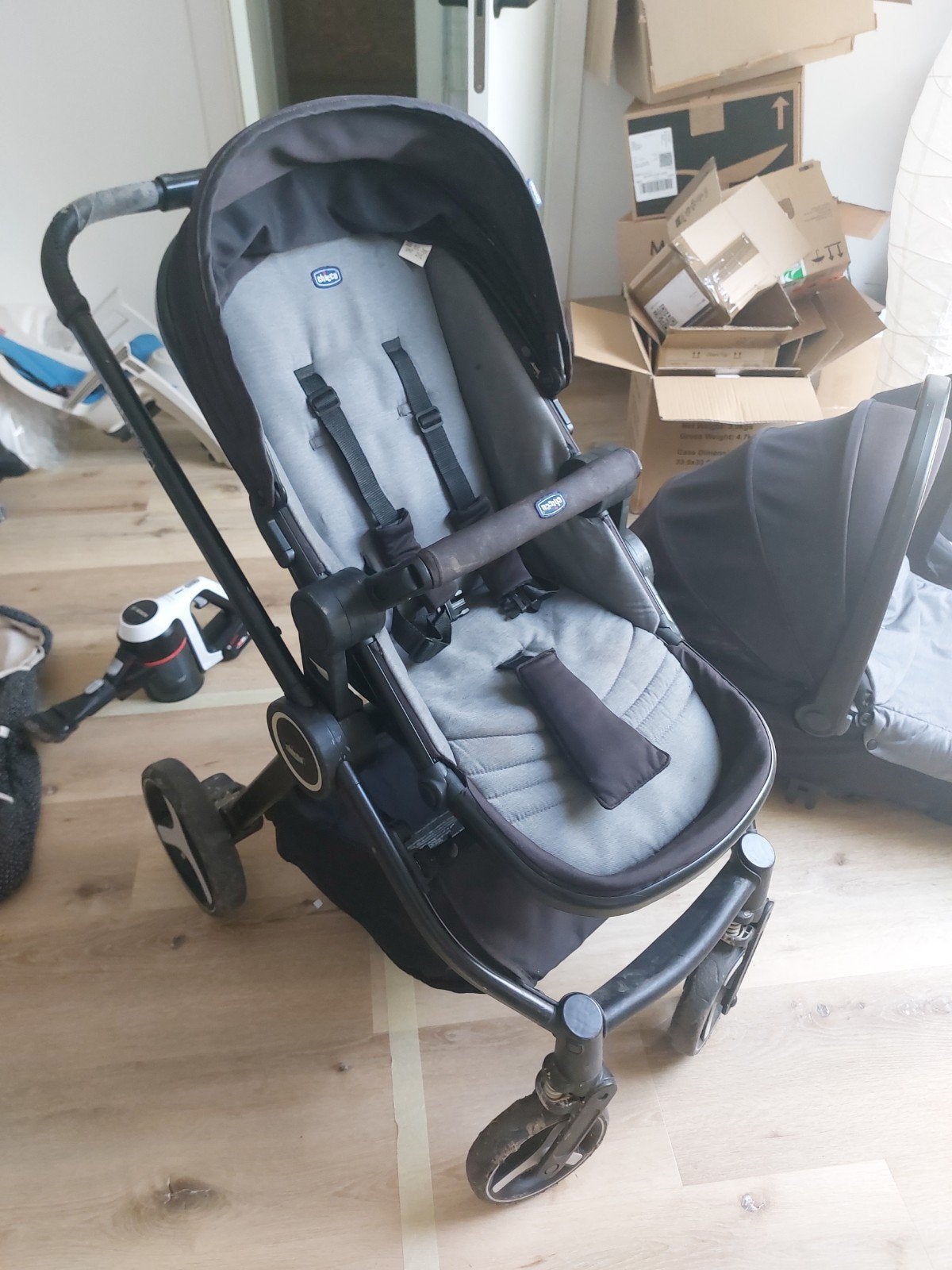 3 in 1 buggy van Chicco, Ophalen, Regenhoes