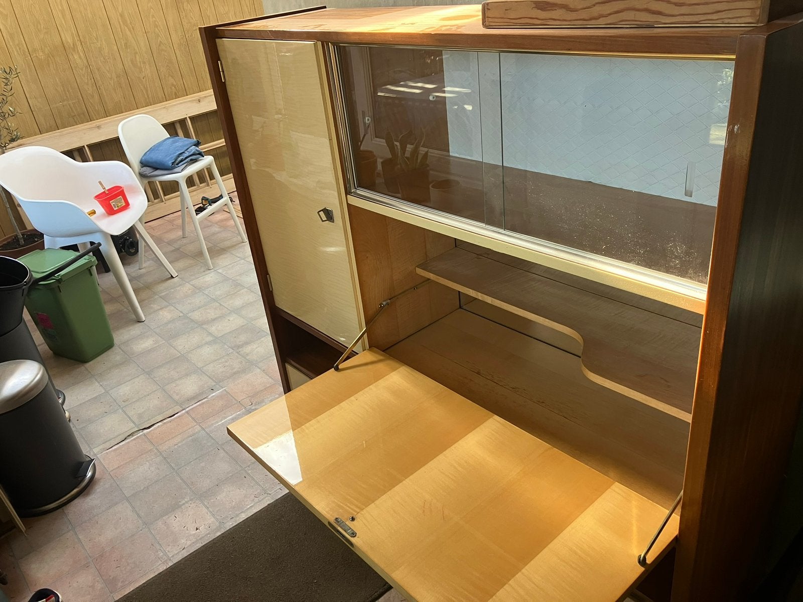 Vintage kast, beetje opknapwerk aan…  120/120/35 ongeveer, Ophalen