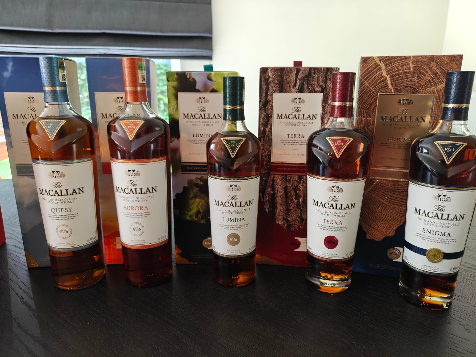Macallan Quest set + Aurora 1L, Ophalen, Zo goed als nieuw, Vol