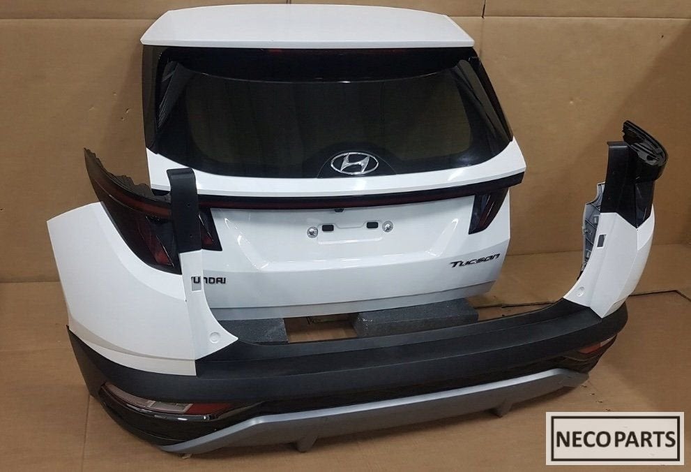 HYUNDAI TUCSON ACHTERKLEP ACHTERBUMPER KLEUR PYW ORIGINEEL, Auto-onderdelen, Carrosserie, Bumper, Hyundai, Gebruikt, Ophalen of Verzenden