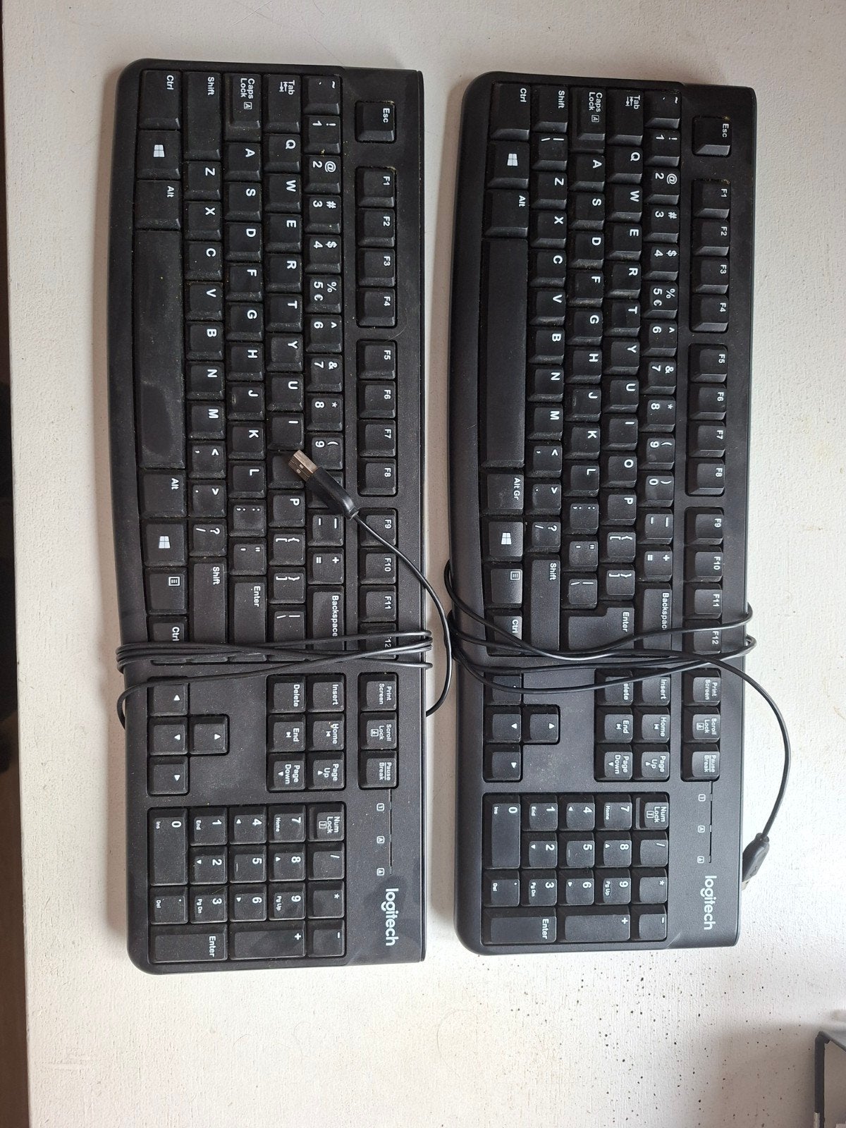 2 qwerty toetsenborden Logitech, Computers en Software, Ophalen, Gebruikt, Logitech G, Qwerty