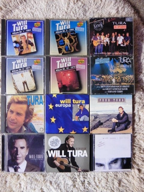 Will Tura Cd Collectie (Combi of Apart), CD & DVD, CD | Néerlandophone, Enlèvement ou Envoi, Comme neuf, Pop, Album