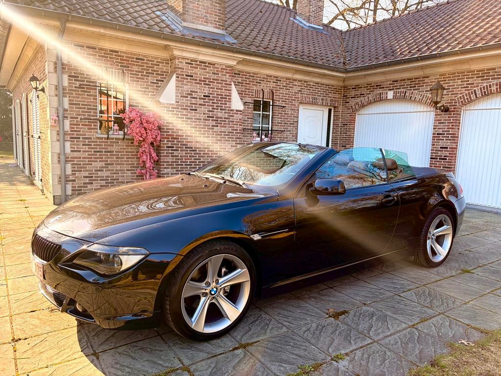 BMW 630Ci // Pack Sport M // Cuire Bordeau // Exclusif !!, Auto's, BMW, Automaat, 4 zetels, Cabriolet, Zwart