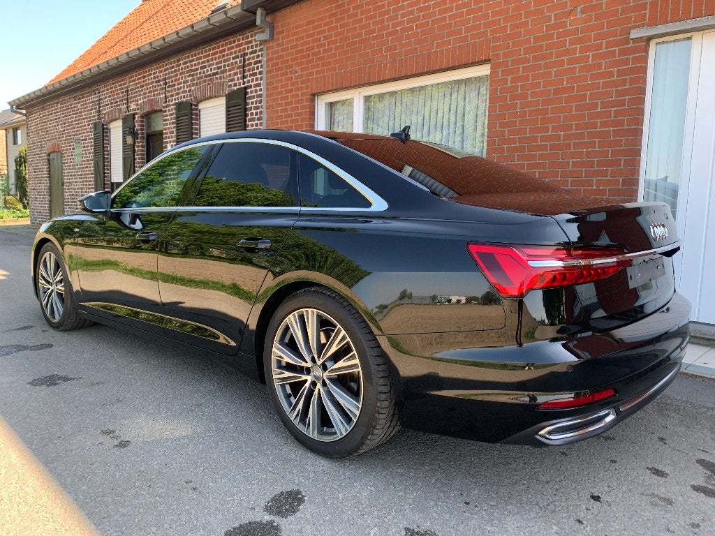 AUDI A6 SLINE HYBRIDE/QUATTRO/CAMERA/ADAPTIVECRUISE/TREKHAAK, Auto's, Automaat, Zwart, Zwart, Leder