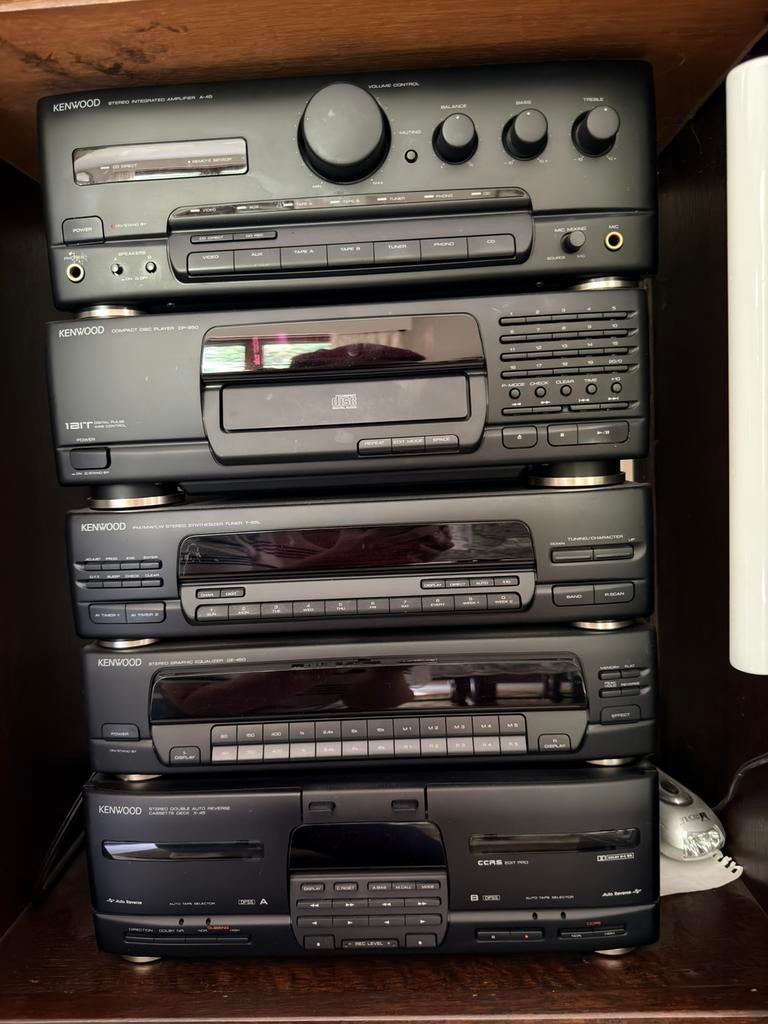 Vintage Kenwood HiFi Stereo Installatie – Complete Set, Audio, Tv en Foto, Stereoketens, Microset, Tuner of Radio, Zo goed als nieuw