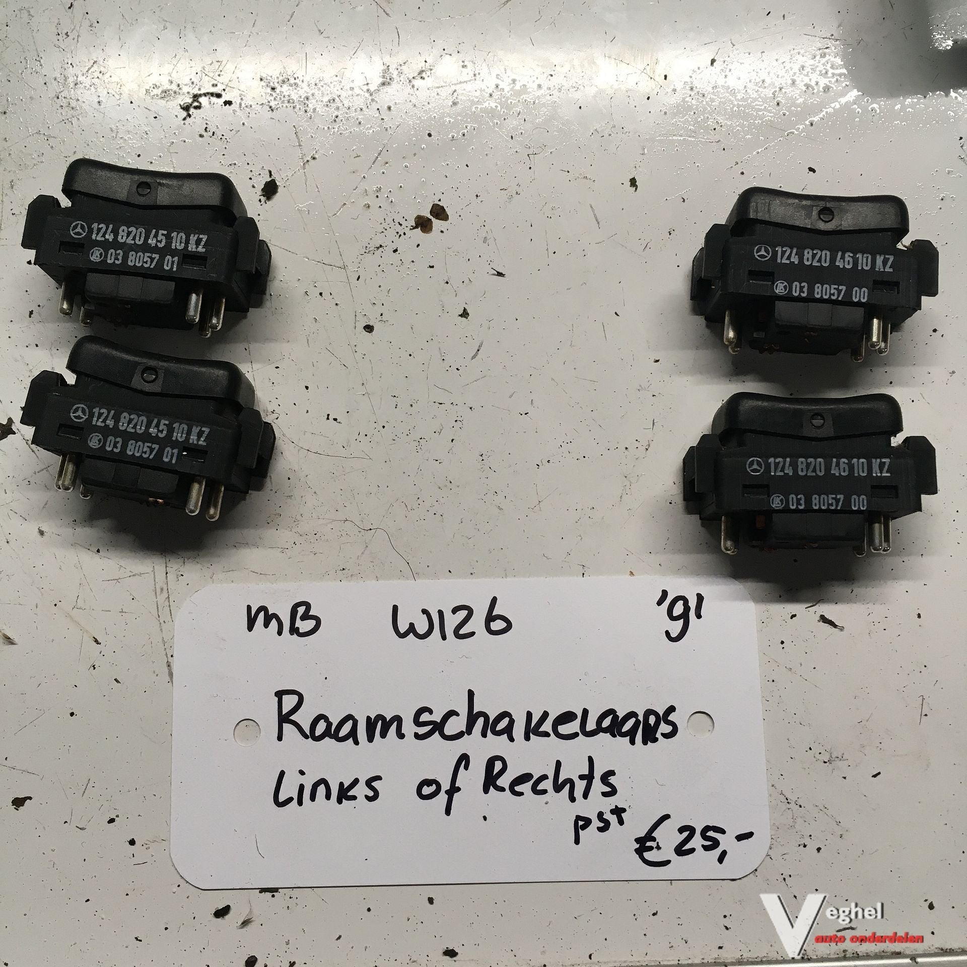 Mercedes W126 1991  Raamschakelaars Links of Rechts, Gebruikt, -, -, Ophalen of Verzenden