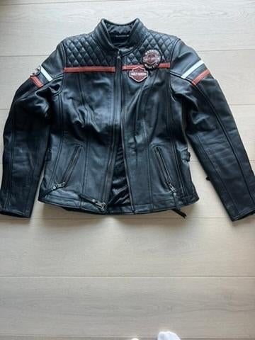Harley-davidson miss enthusiast ce leather jacket dames, Seconde main, Enlèvement ou Envoi, Femmes, Harley Davidson