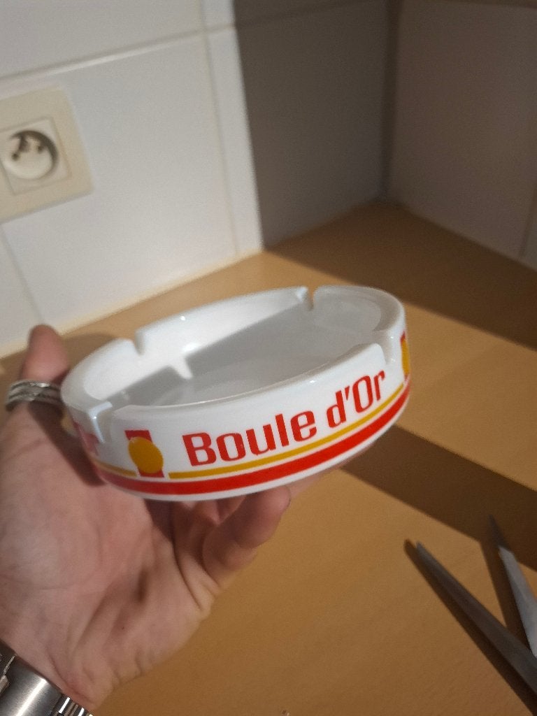 Vintage asbak boulle d'or, Antiek en Kunst, Ophalen of Verzenden