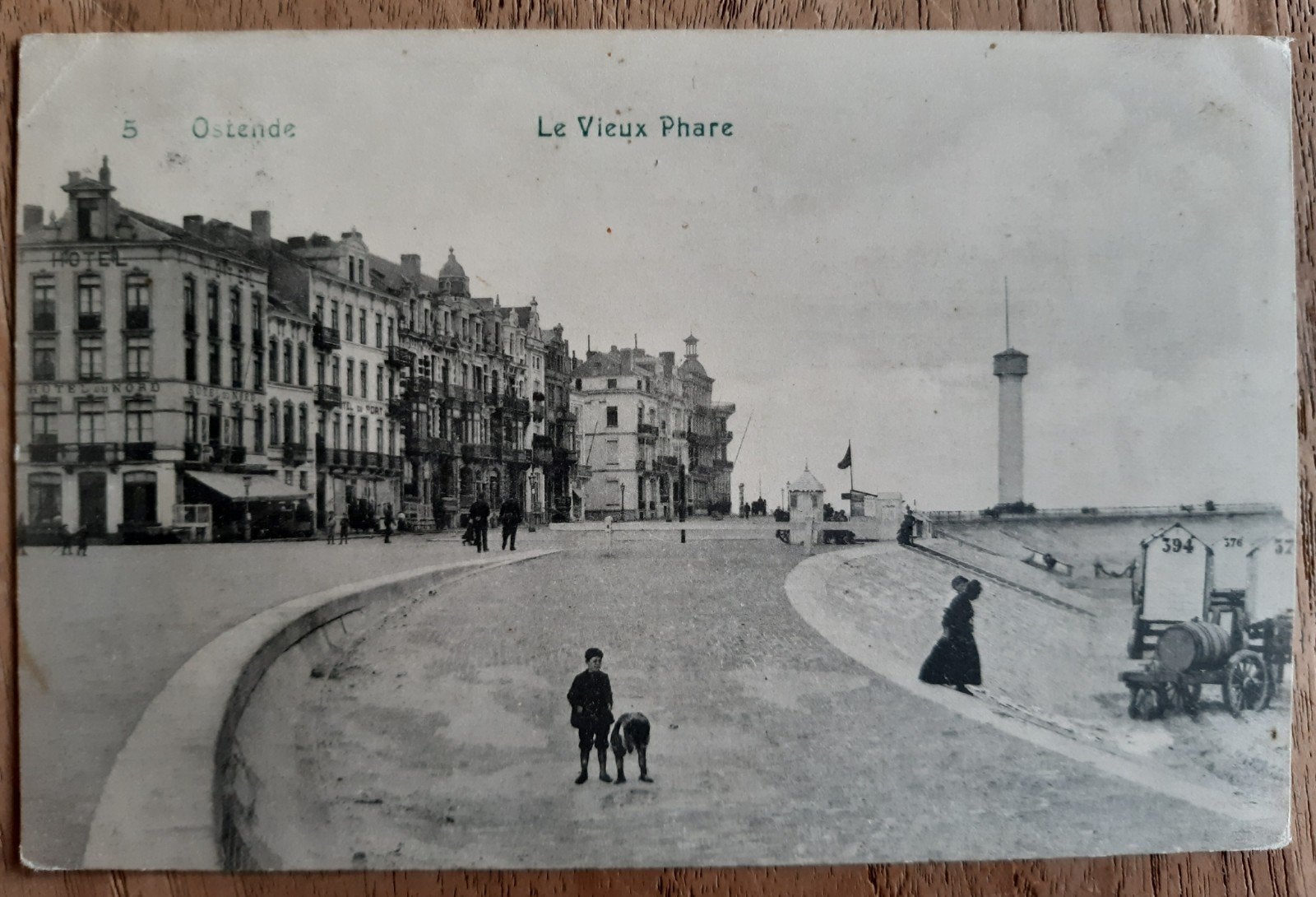 OOSTENDE OSTENDE la digue et le PHARE vuurtoren 1906 !, Ophalen of Verzenden