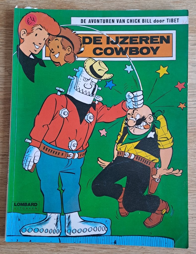 32 - De Avonturen van Chick Bill - De ijzeren Cowboy, Boeken, Eén stripboek, Ophalen of Verzenden, Gelezen, Tibet