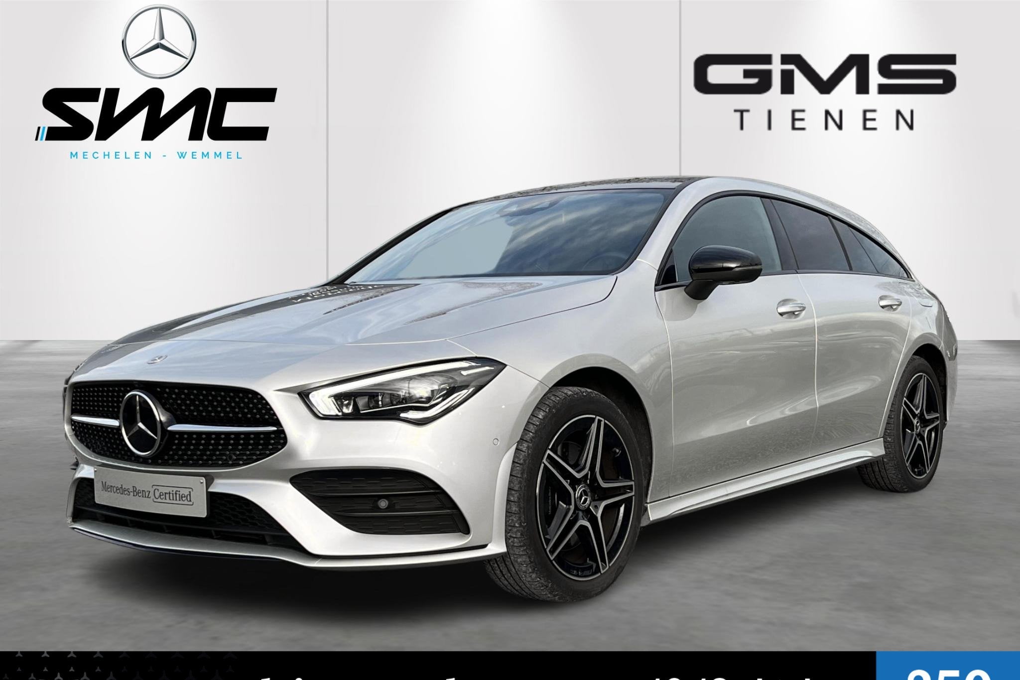 Mercedes-Benz CLA-klasse Shooting Brake CLA 250 e AMG Line P, Auto's, CLA, Stof, Gebruikt, Zwart