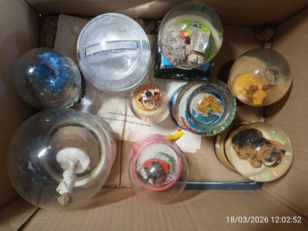 Lot sneeuwballen 9, Ophalen of Verzenden, Gebruikt