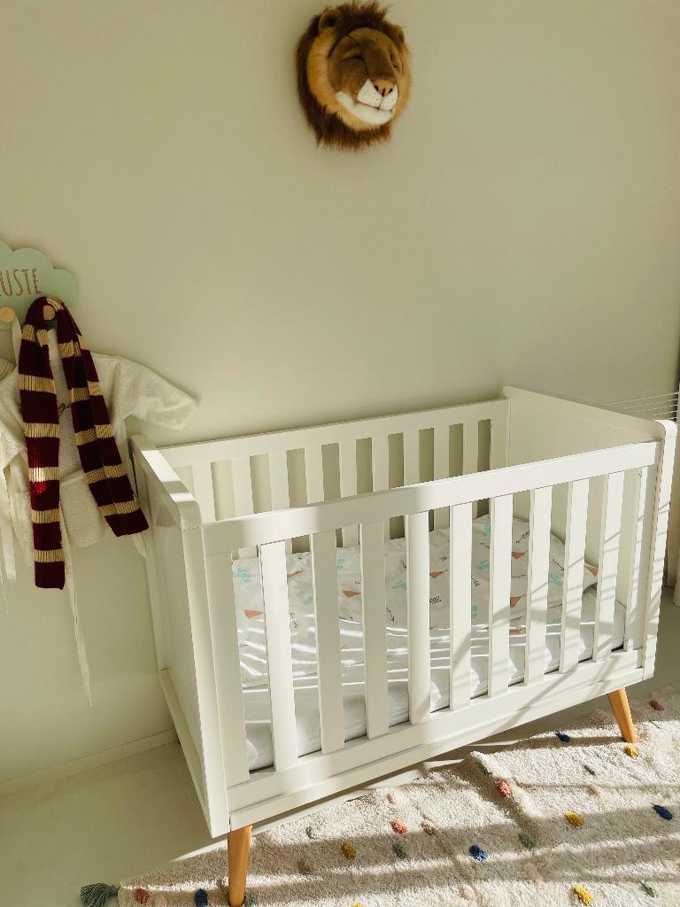 CHILDHOME Retro Rio White Babybed 60 x 120 cm, Gebruikt, Minder dan 140 cm, Minder dan 70 cm, Ophalen