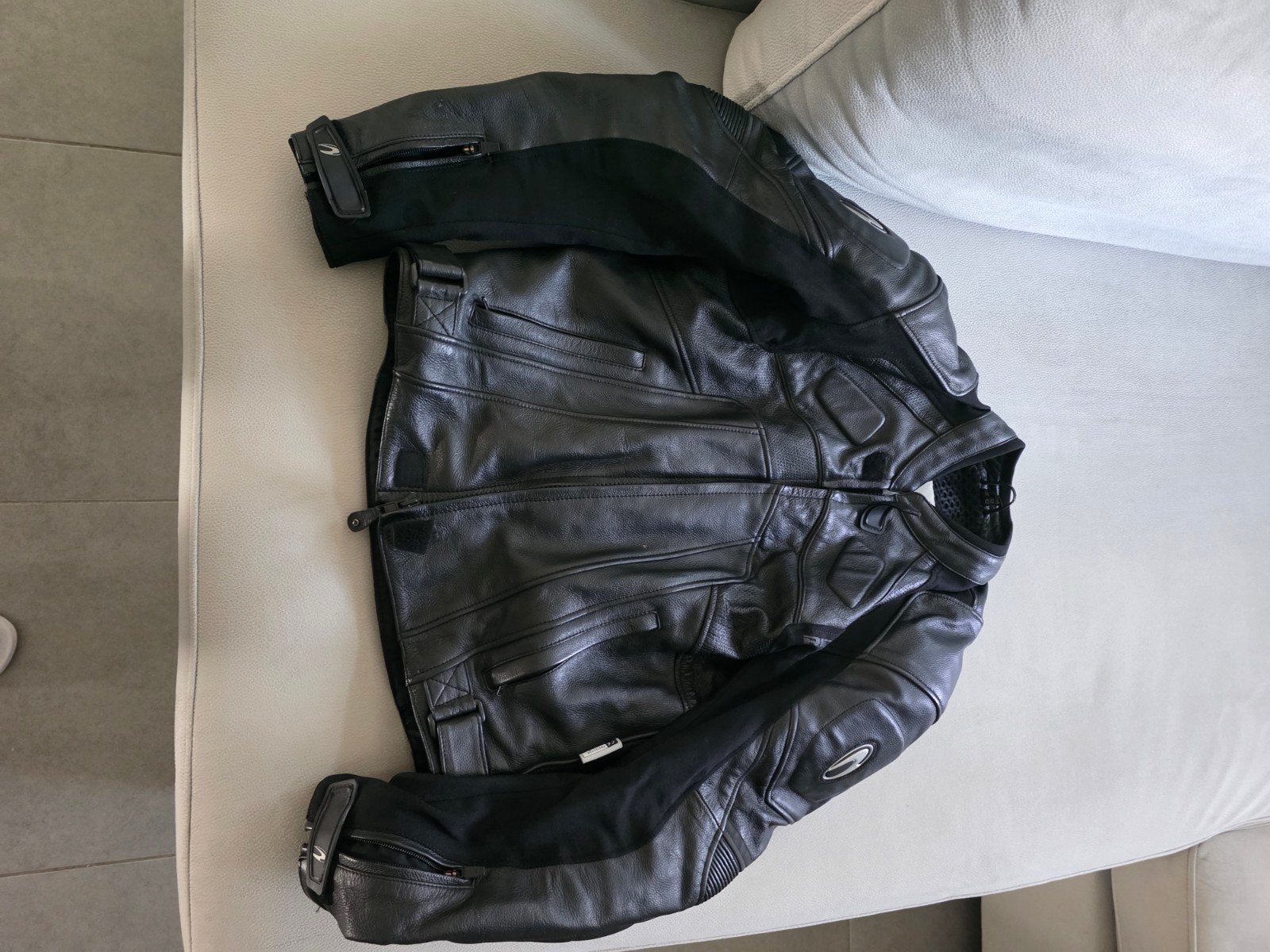 RICHA – Veste (T52) & Pantalon (T42), Enlèvement, Pantalon | cuir
