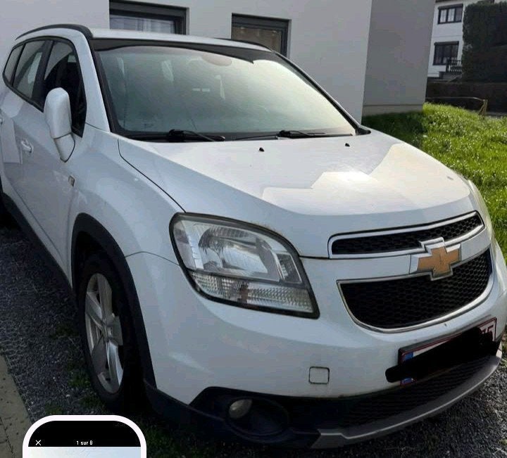 Chevrolet Orlando 2.0 CDTI 131cv 2012, Auto's, Voorwielaandrijving, Euro 5, Zwart, Alcantara