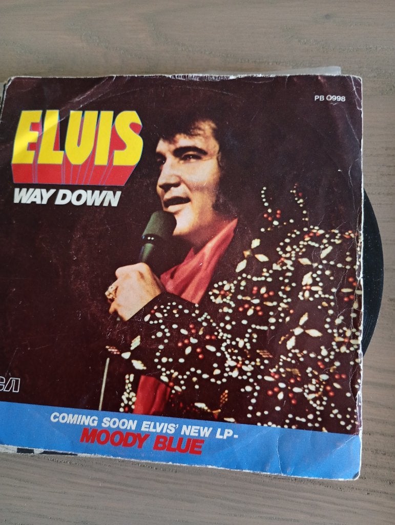 Elvis Presley - Way down, Cd's en Dvd's, Vinyl Singles, Gebruikt, Verzenden, 7 inch, Fotohoes