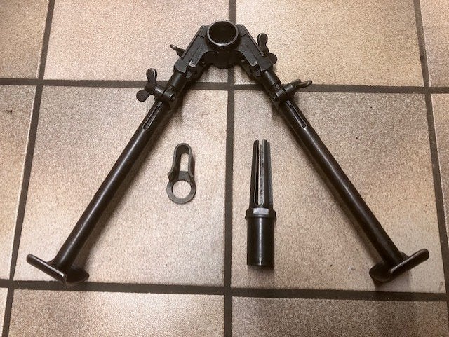 BIPOD voor M1918 Browning automatic rifle met vlamdemper, Ophalen of Verzenden, Landmacht, Overige typen