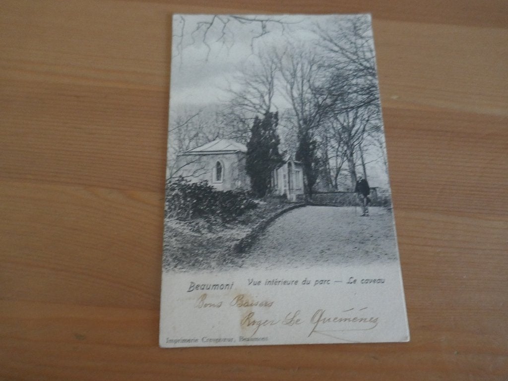 beaumont vue intérieure du parc le caveau, Envoi, Affranchie, Hainaut