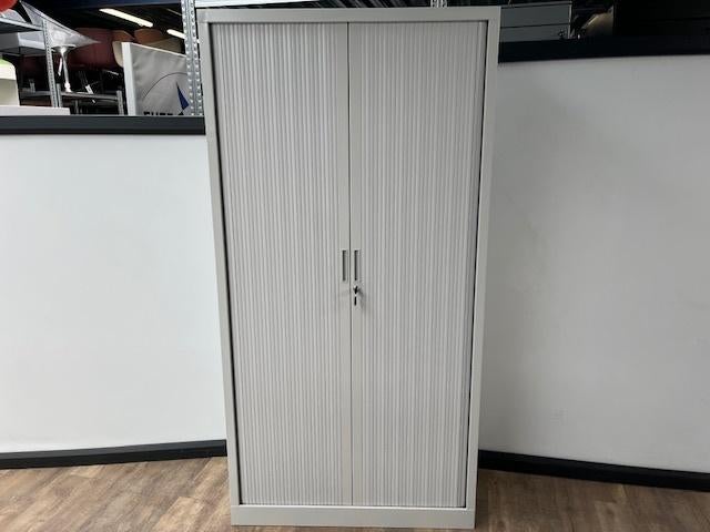 Licht grijze roldeurkast 100 x 198 x 43, Huis en Inrichting, Woonaccessoires | Wandplanken en Boekenplanken, Ophalen