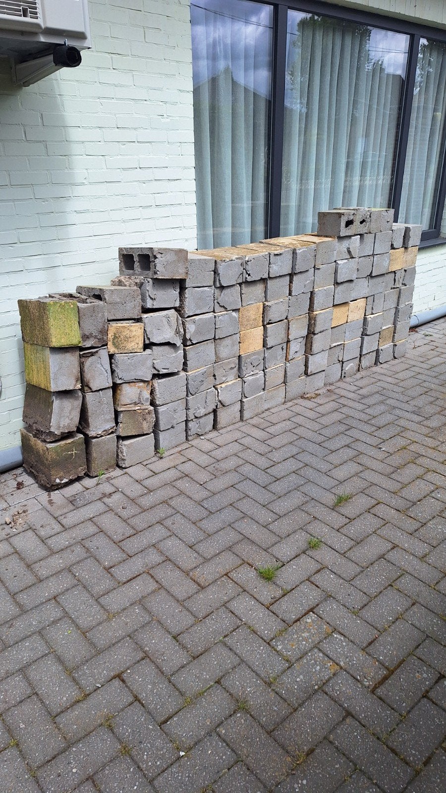 Snelbouw betonblokken, Ophalen