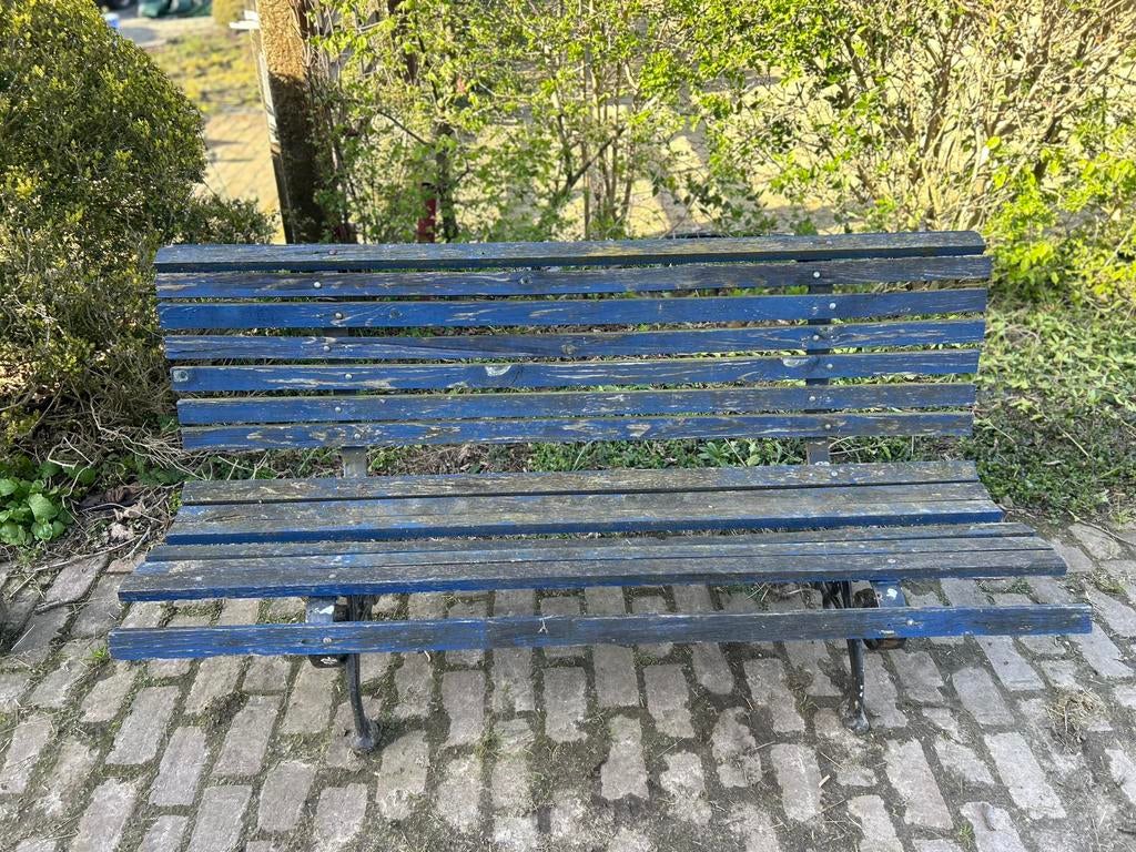 Tuinbank met werk, Tuin en Terras, Ophalen, Zo goed als nieuw