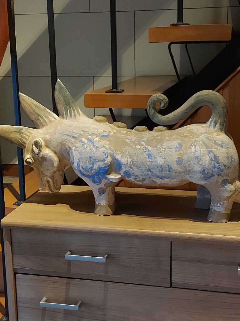 beeld klei, Ophalen, Gebruikt