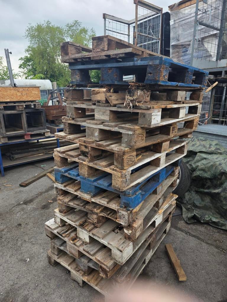 Gratis stookhout en palletten, Ophalen