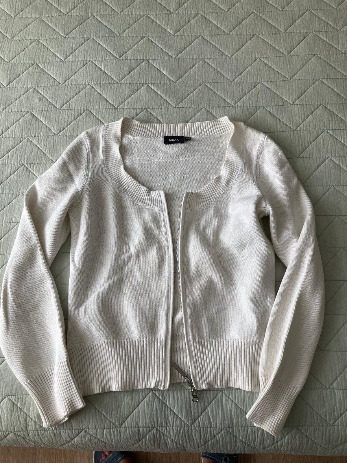 Vest / gilet met rits Mexx wit, Ophalen of Verzenden, Zo goed als nieuw, Maat 38/40 (M), Wit