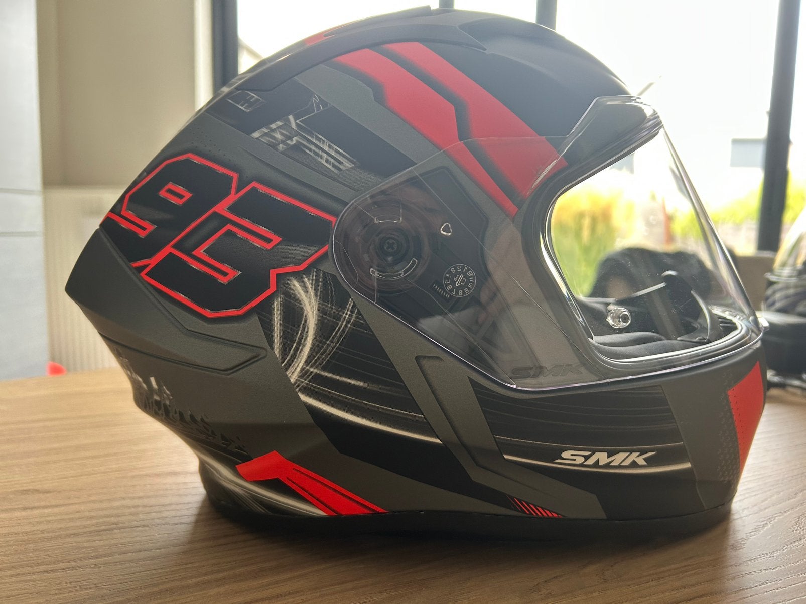 Casque de moto SMK Stellar 93 Swank - Taille S - Comme neuf, Enlèvement, S