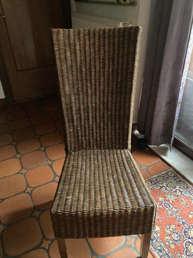 Eetkamerstoelen, Osier ou Rotin, Enlèvement, Utilisé, Deux