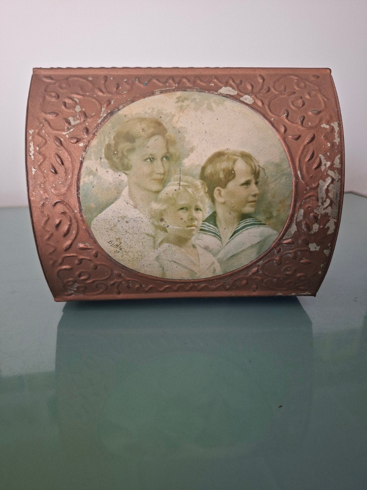 Blikken kistje Josephine Charlotte, Boudewijn en Albert, Ophalen of Verzenden